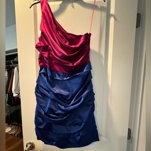 Express one shoulder mini dress